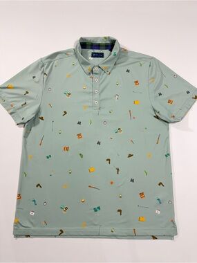 William Murray Happy Glamper Moonrise Kingdom Golf Polo Large